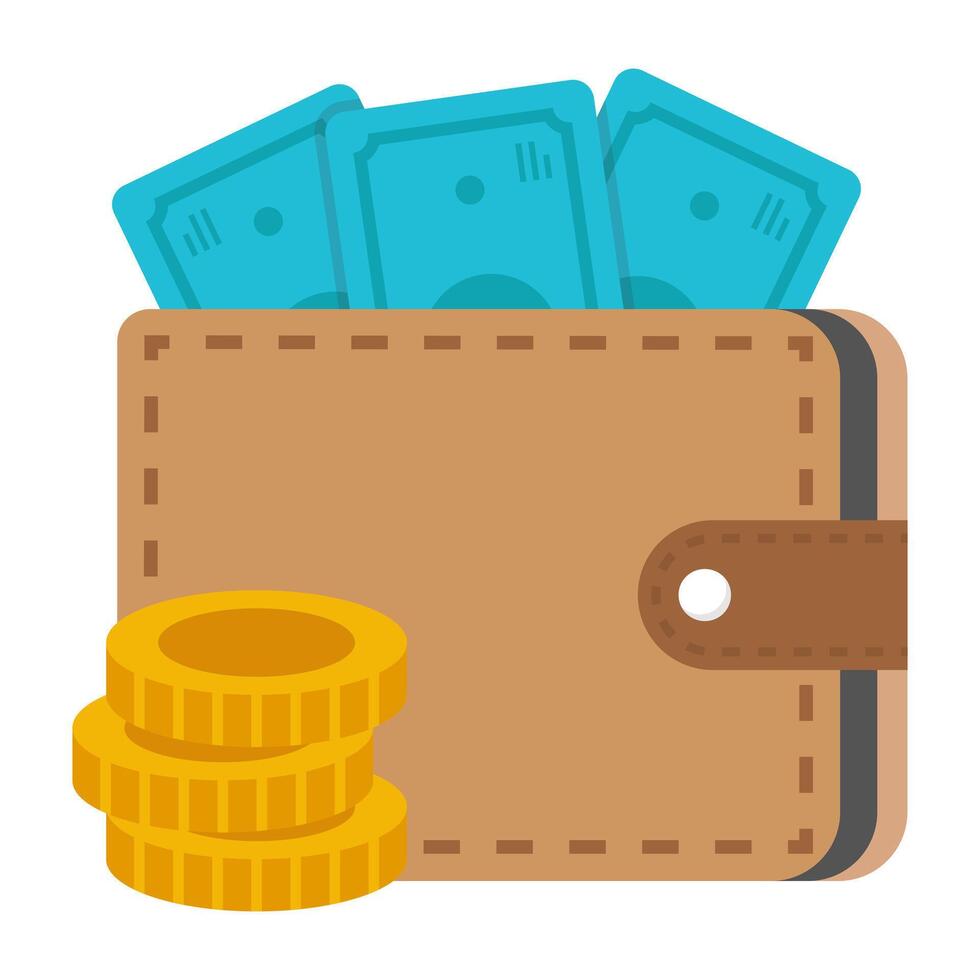 Premium design icon of wallet vector
