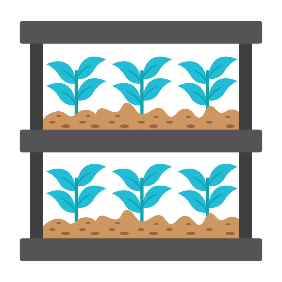 A flat design icon of online furniture vector
