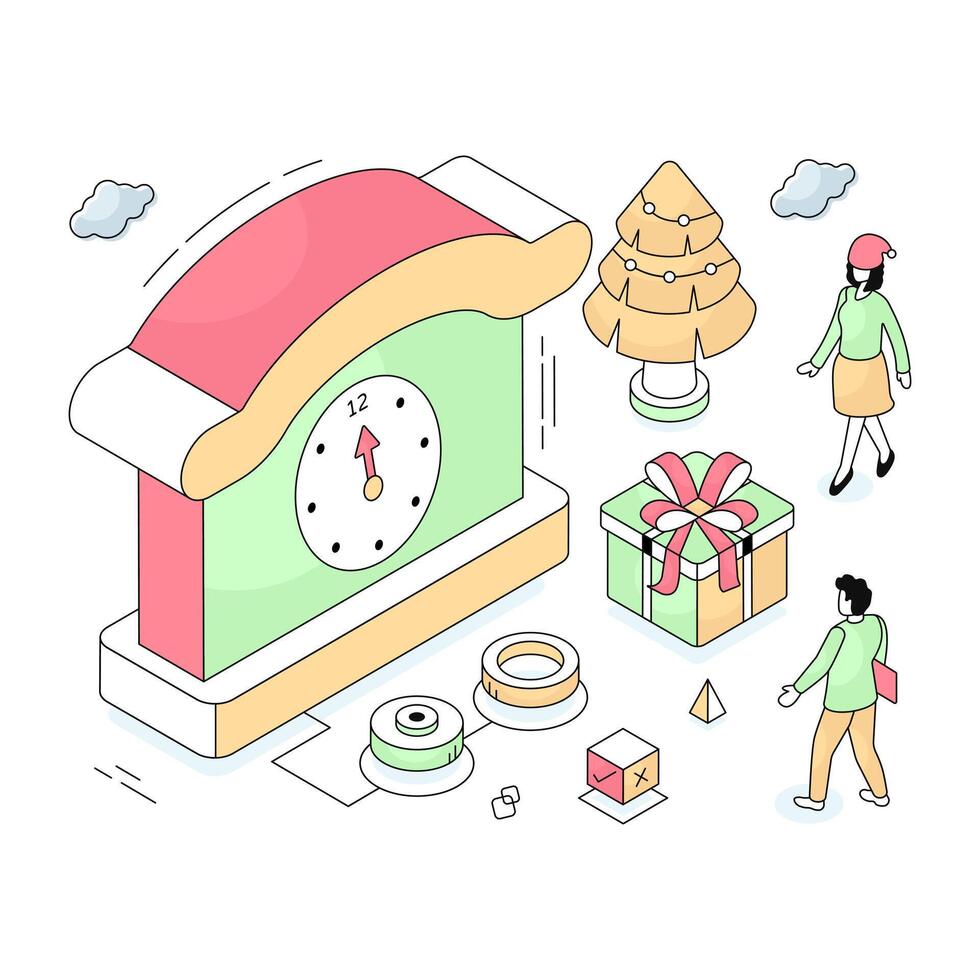 Premium download illustration of new year countdown vector