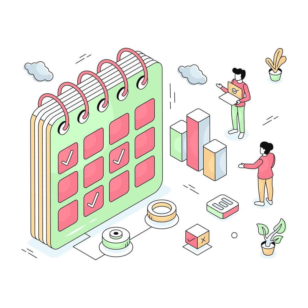A premium download illustration of calendar vector