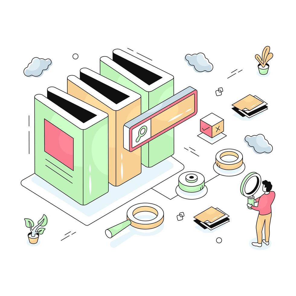 design of search book vector