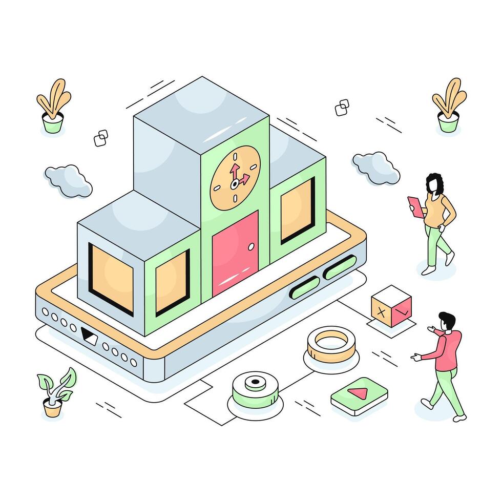 A perfect design illustration of school building vector