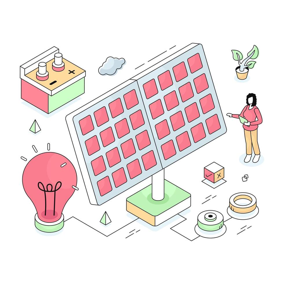 Perfect design illustration of solar light vector