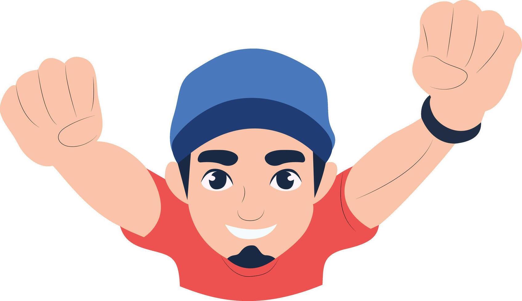 Happy Man Beer Oktoberfest Thumbs Up, happy Iceland Beer Day vector