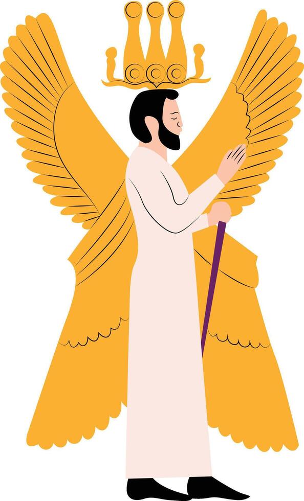 Anunnaki Ancient Aliens In The Bible hand drawn vector