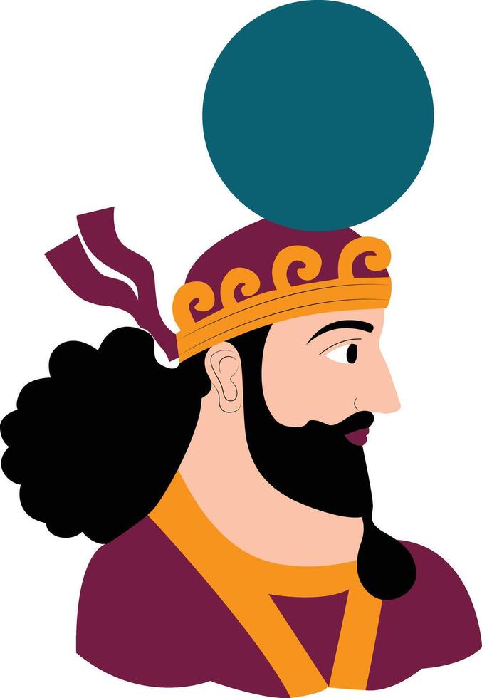 Hormizd I hand drawn vector
