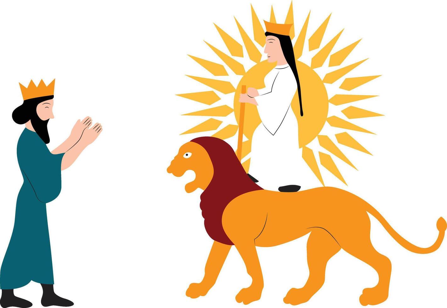 Anahita hand drawn vector