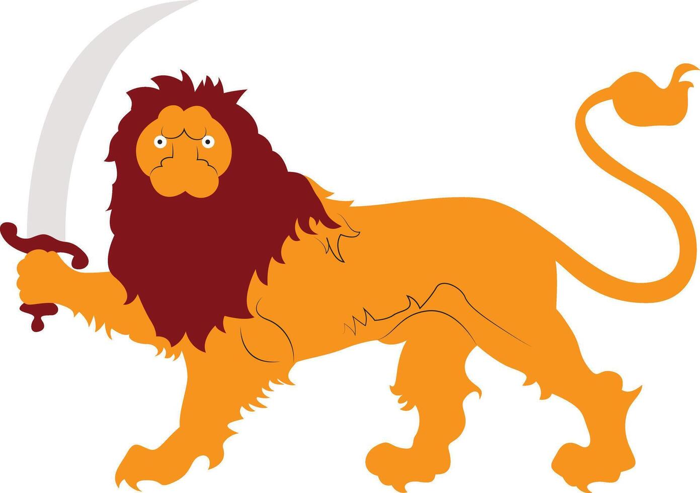Powerful Persian Symbol hand drawn vector