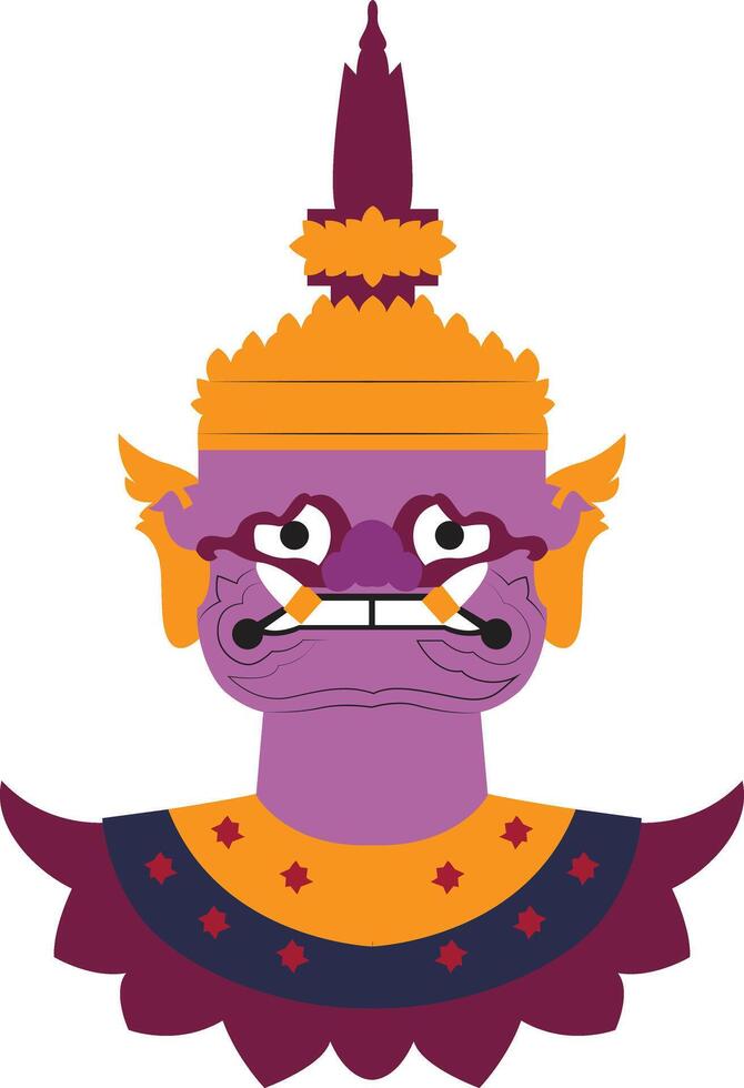 a character in the Hindu epic Ramayana vector