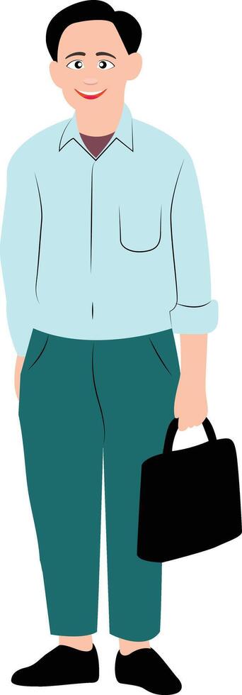Doctor attending the conference vector