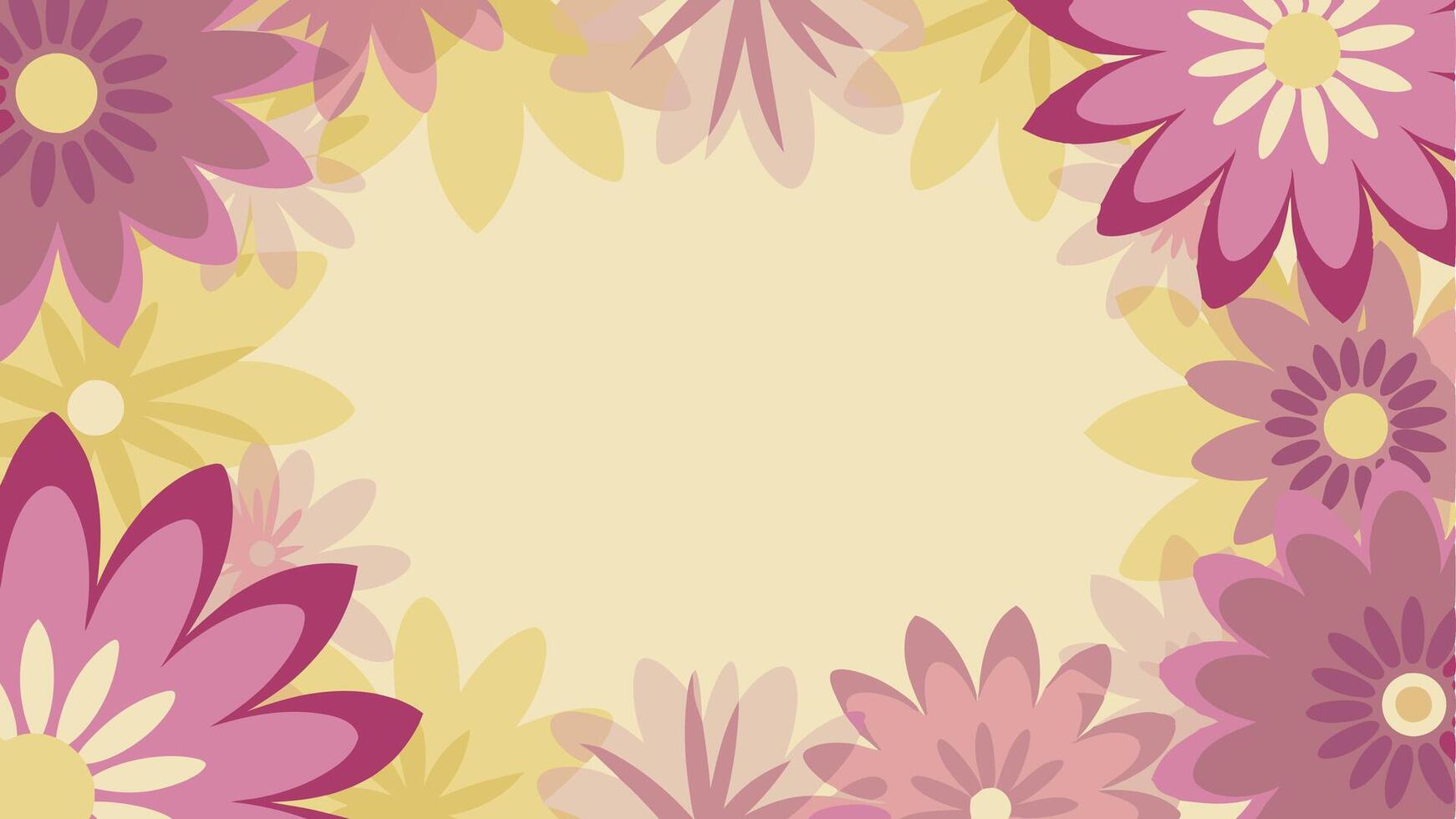 Floral background with a blank space for text vector