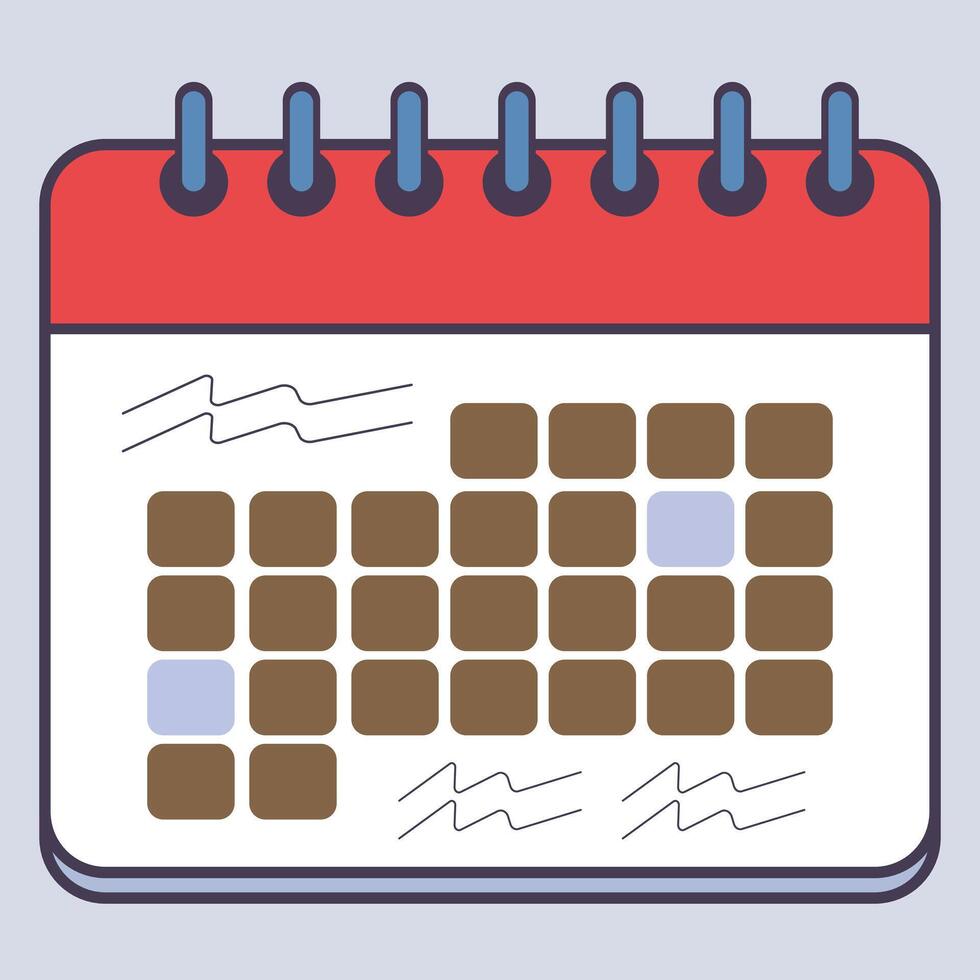 Calendar Icon Creative Design Template vector