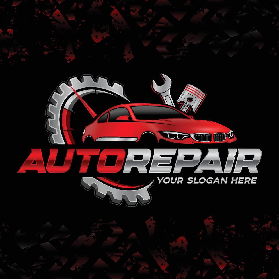 Auto repair and garage logo template. Perfect logo for the automotive and repair industries. vector