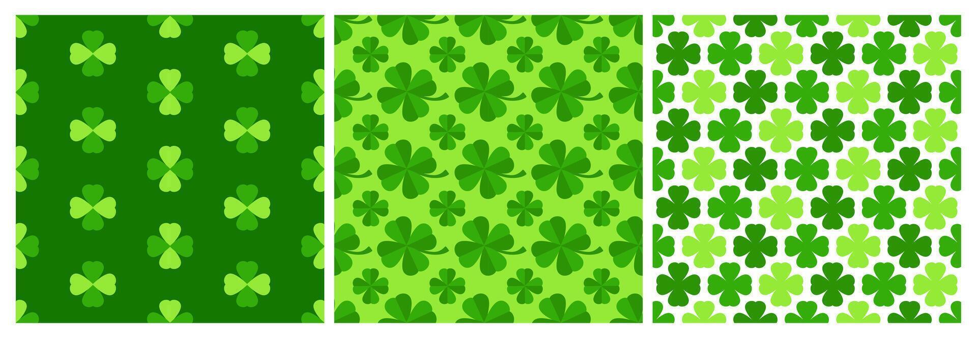 Hand-Drawn Cartoon Style Seamless Pattern for Saint Patrick's Day Celebrations vector