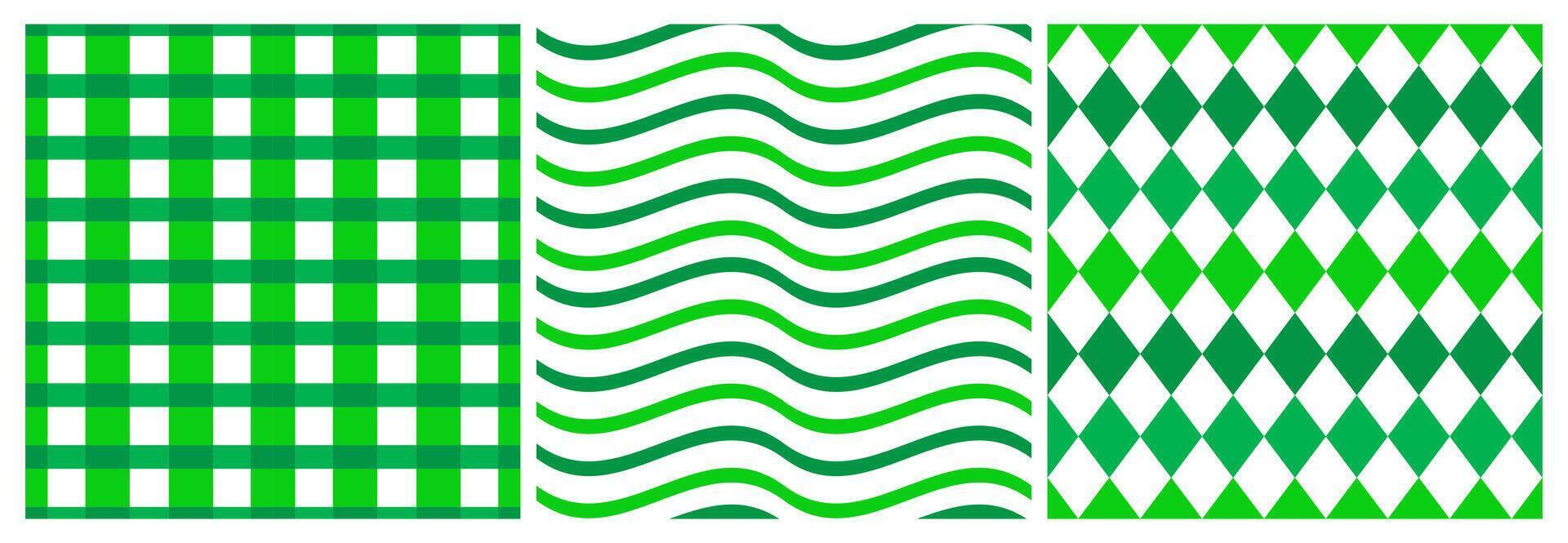 Flat Cartoon Illustration of Saint Patrick's Day Seamless Pattern Design vector
