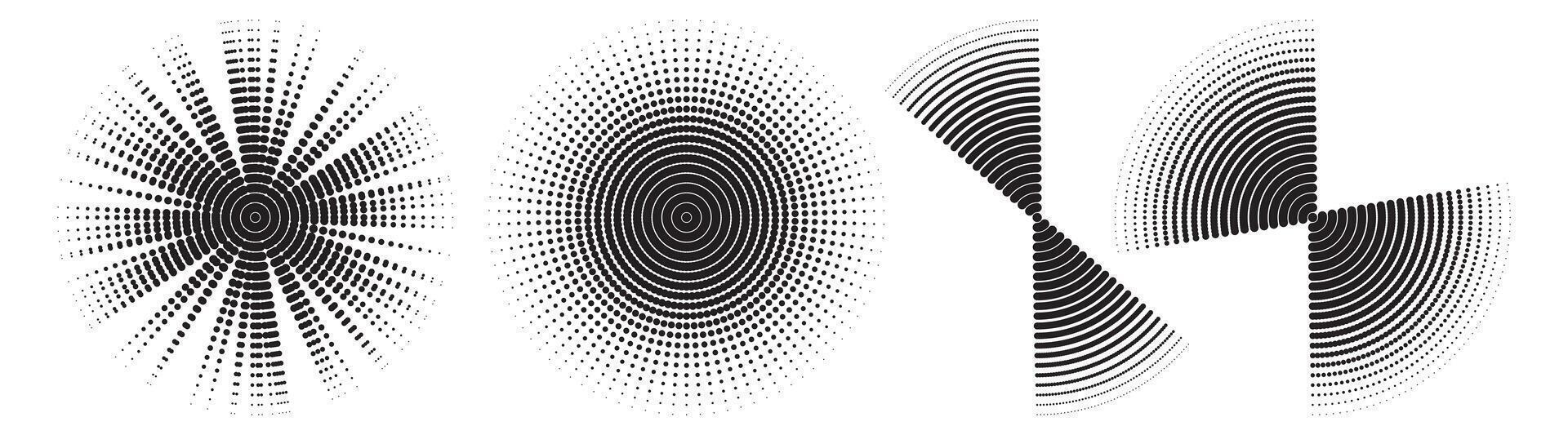 Abstract Trendy Circlet Halftone Pattern for Modern Art Design vector