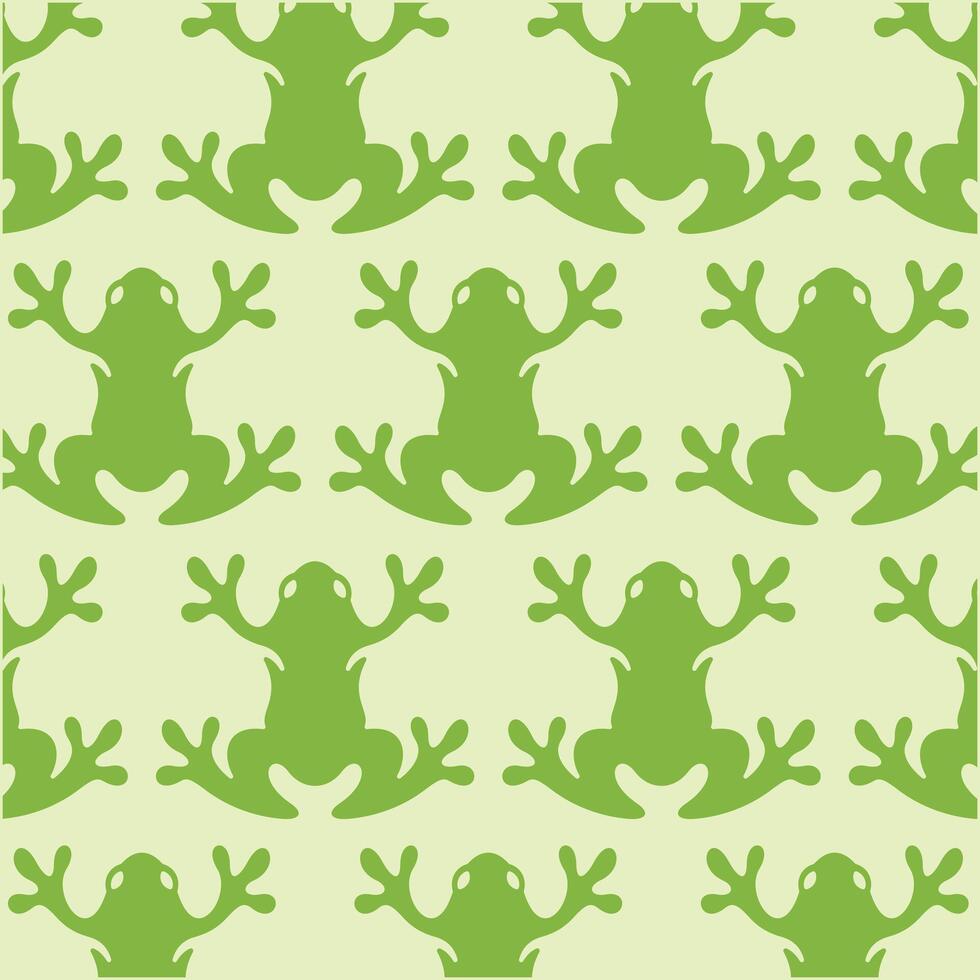 Frog animal pattern background illustration design template vector