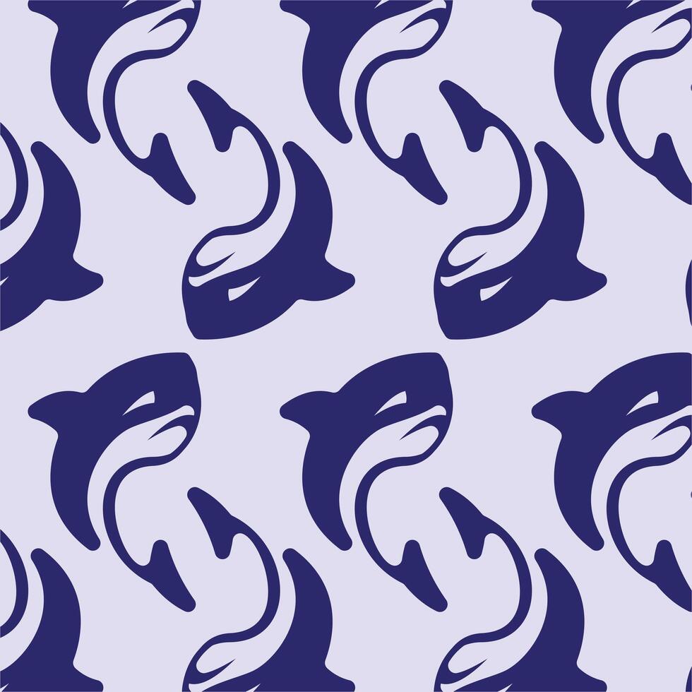 Two Shark pattern background illustration design template vector