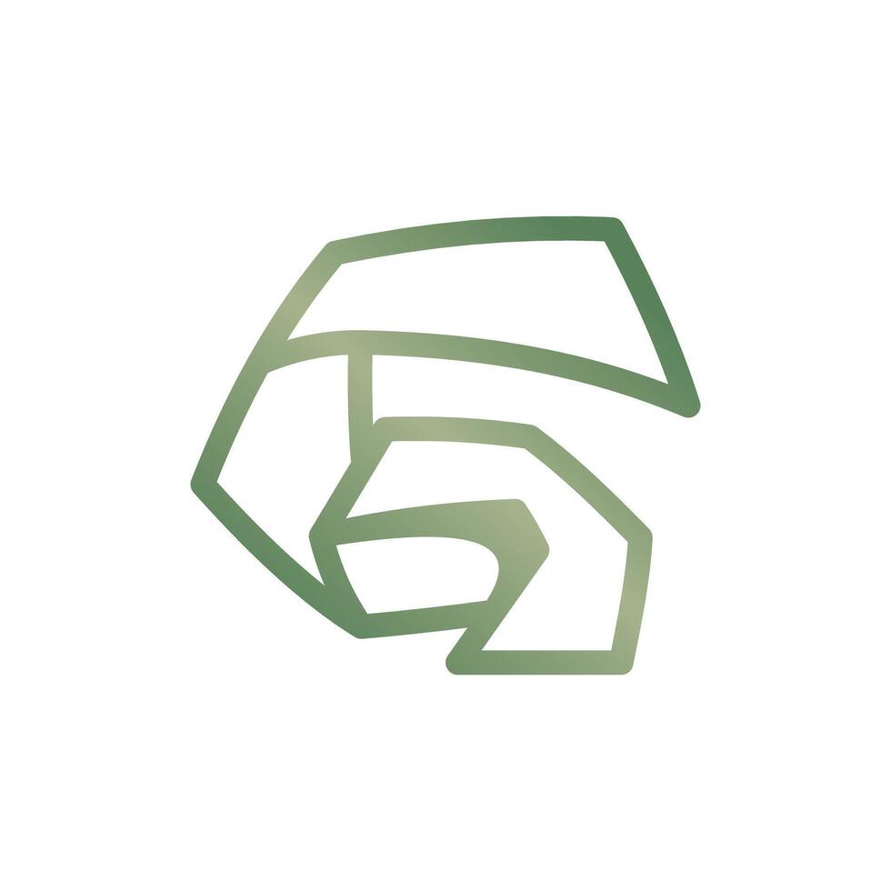 Letter G line modern and unique simple logo design, logo on white background vector