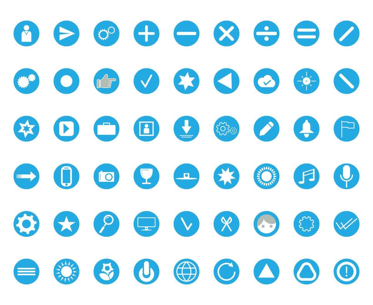 Modern and stylish icon set vector