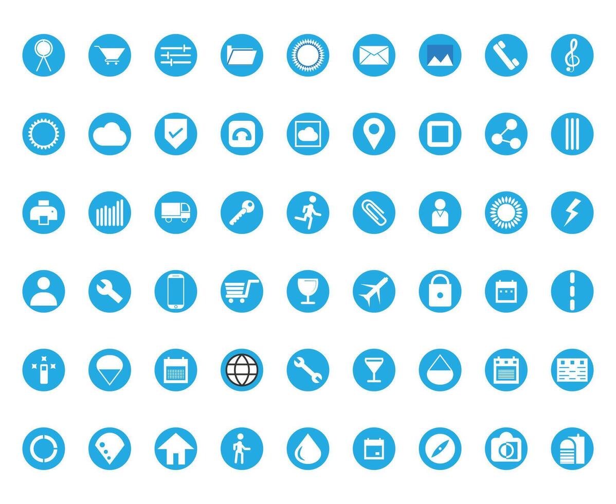 Modern and Unique icon set vector
