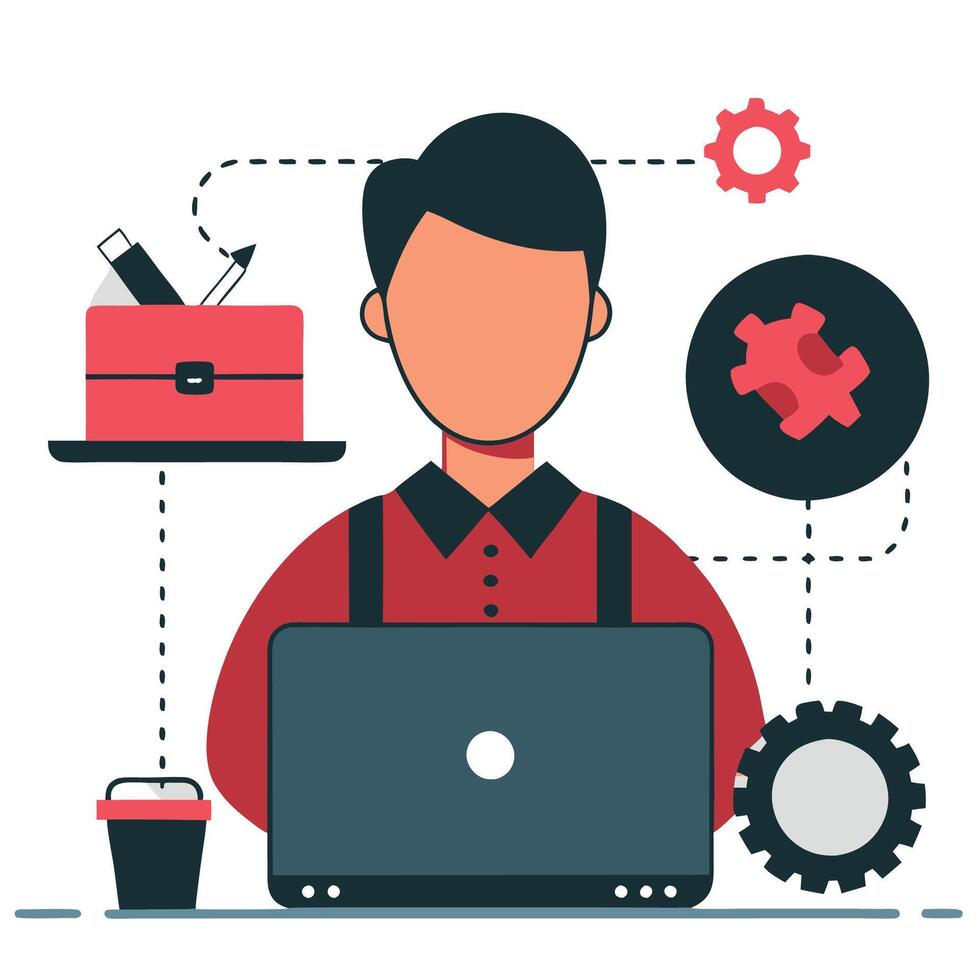 Visualizing the Concept with Illustrative Details, Part 4 vector