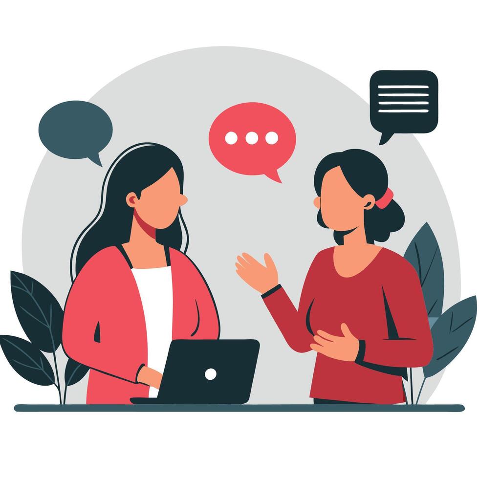 Women Empowered Through Conversation and Support vector