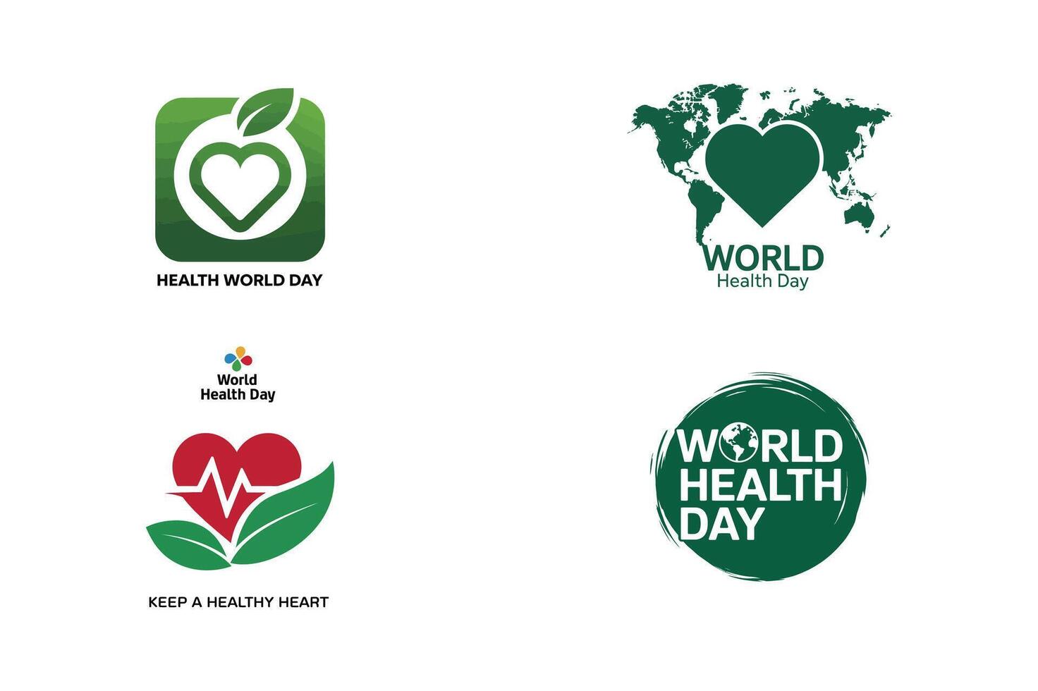 World health day logo vector
