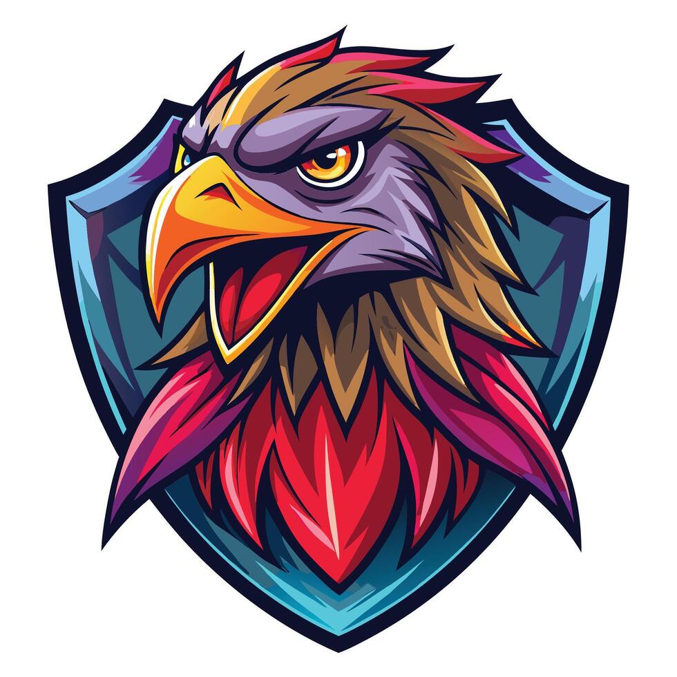 eagle mascot mascot head illustration vector