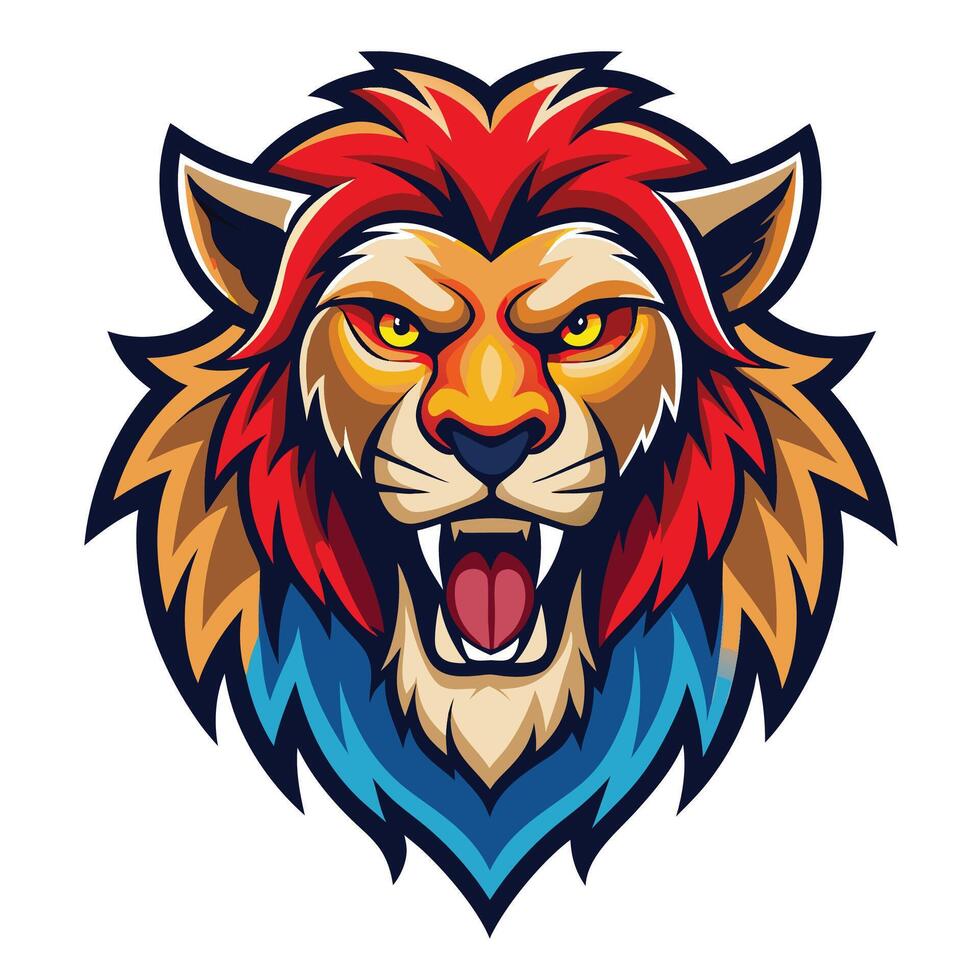 lion head mascot mascot head lion vector