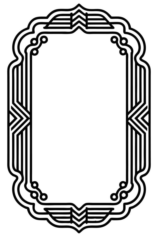 a black and white drawing of a frame vector