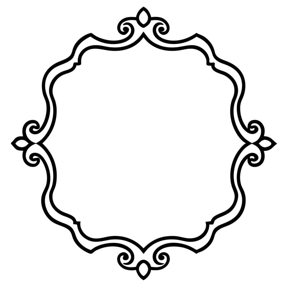 a black and white drawing of a frame vector