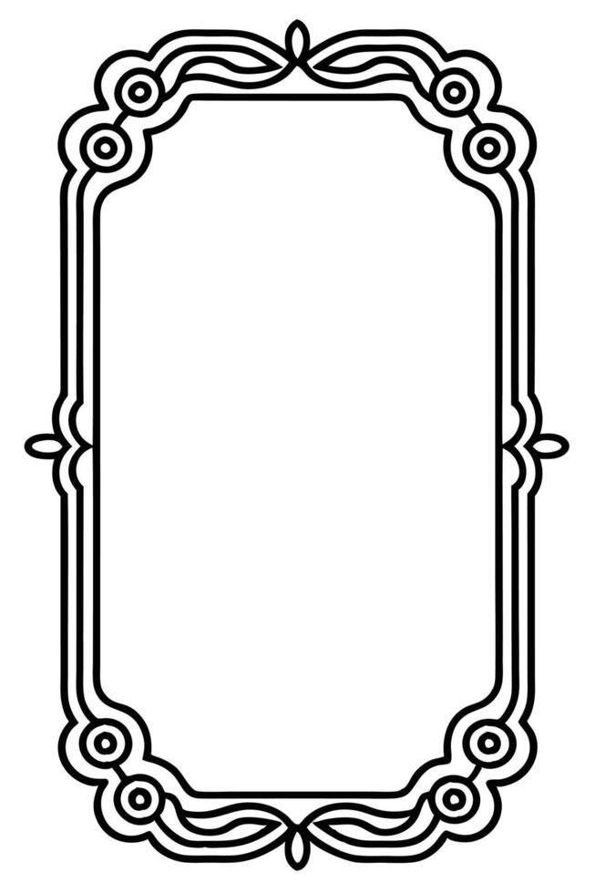a black and white drawing of a frame vector