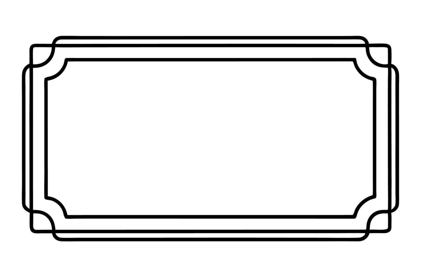a blank frame with a white background vector