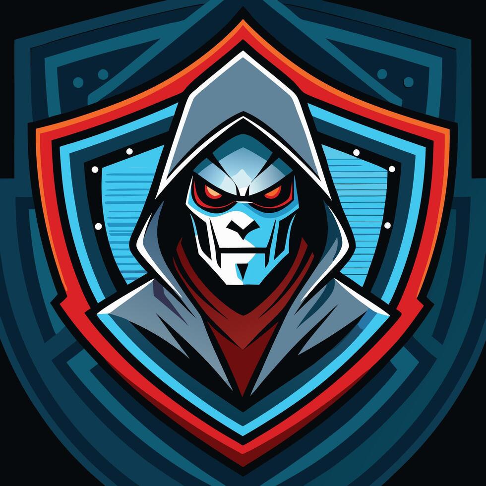 a cartoon character with a hoodie on vector