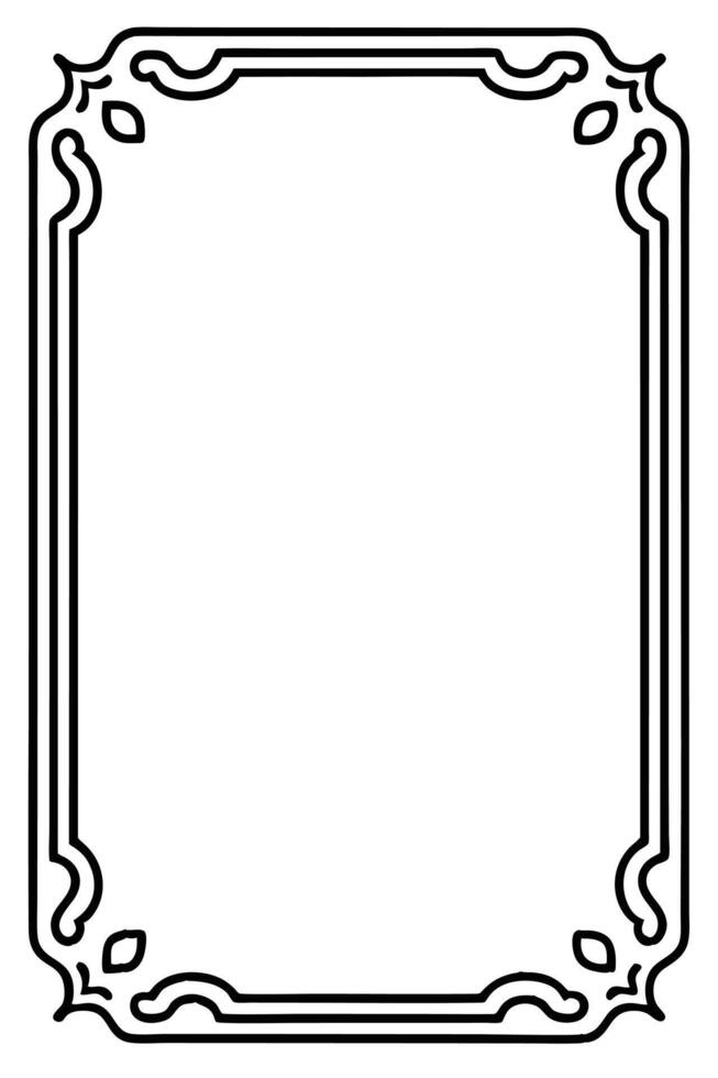 a black and white drawing of a frame vector