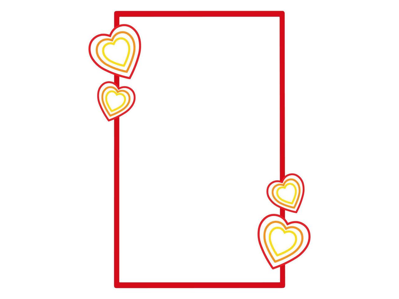 Heart Background Frame Valentine Day vector