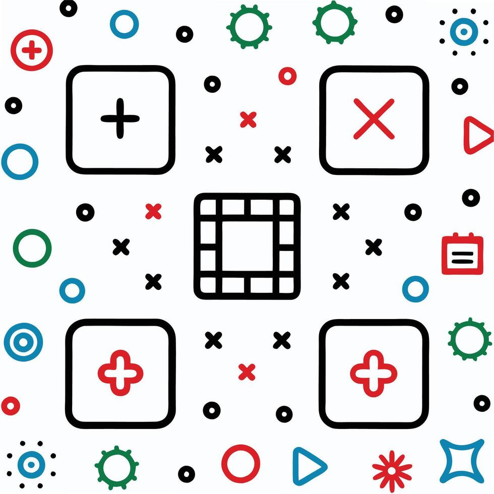 a set of icons with different symbols vector