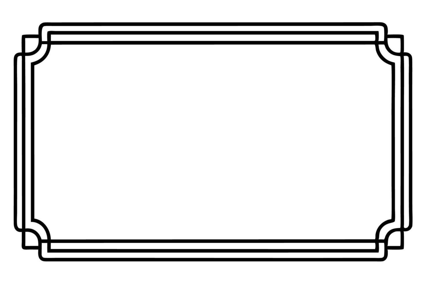 a black and white drawing of a frame vector