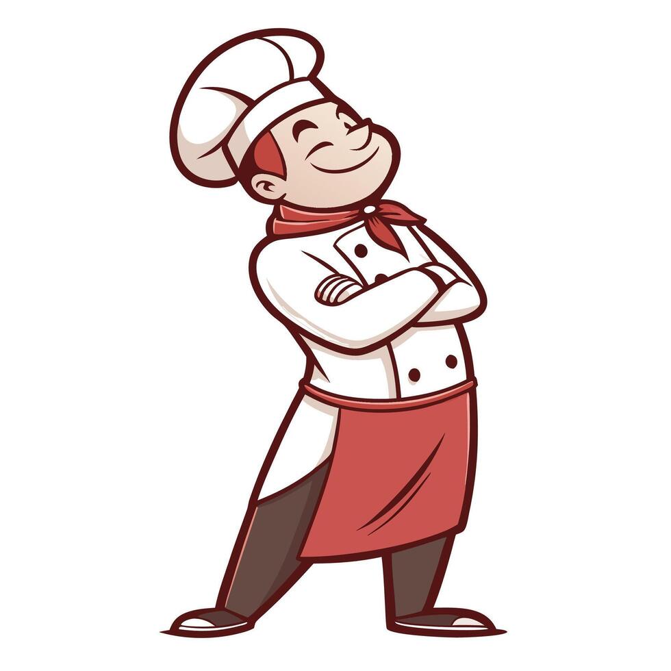 chef cartoon character illustration vector