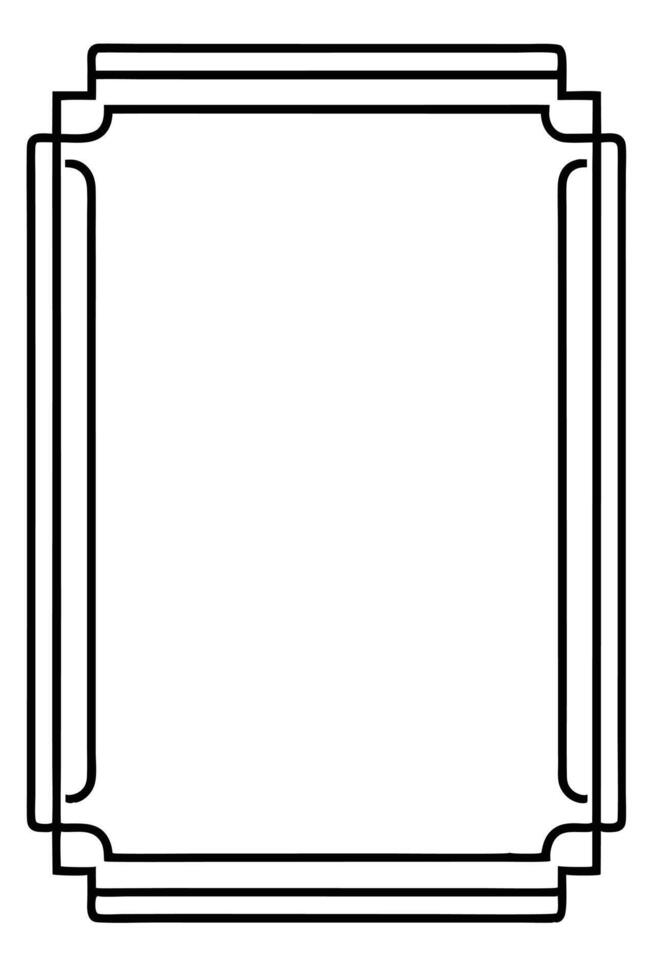 a black and white drawing of a frame vector