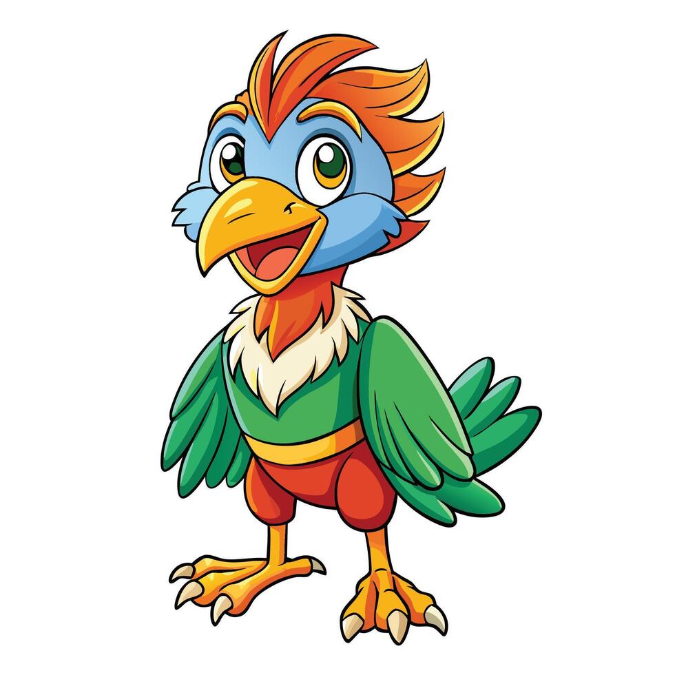 cartoon bird art vector