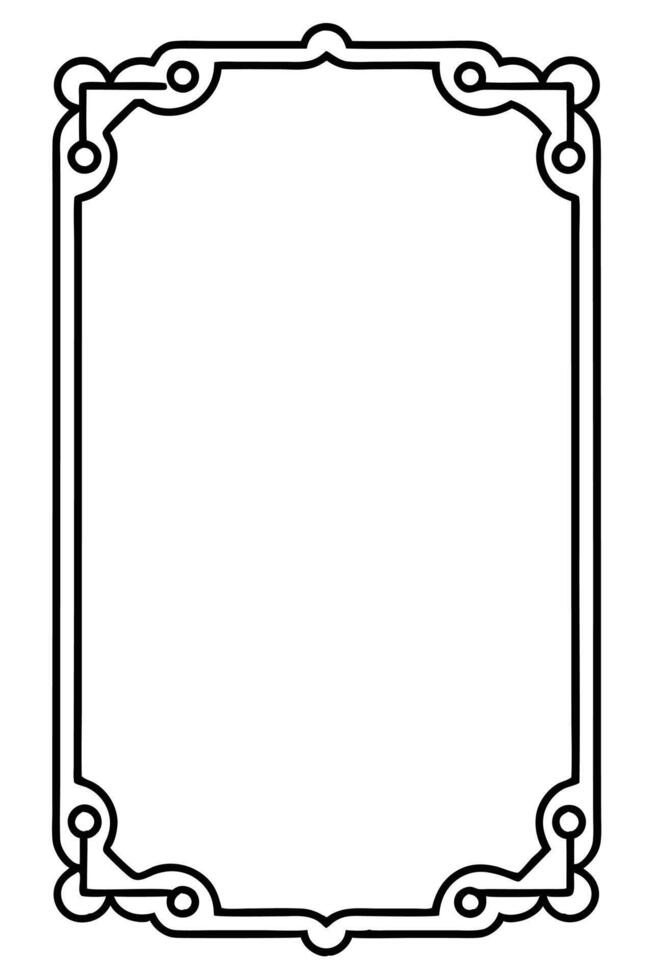 a black and white drawing of a frame vector