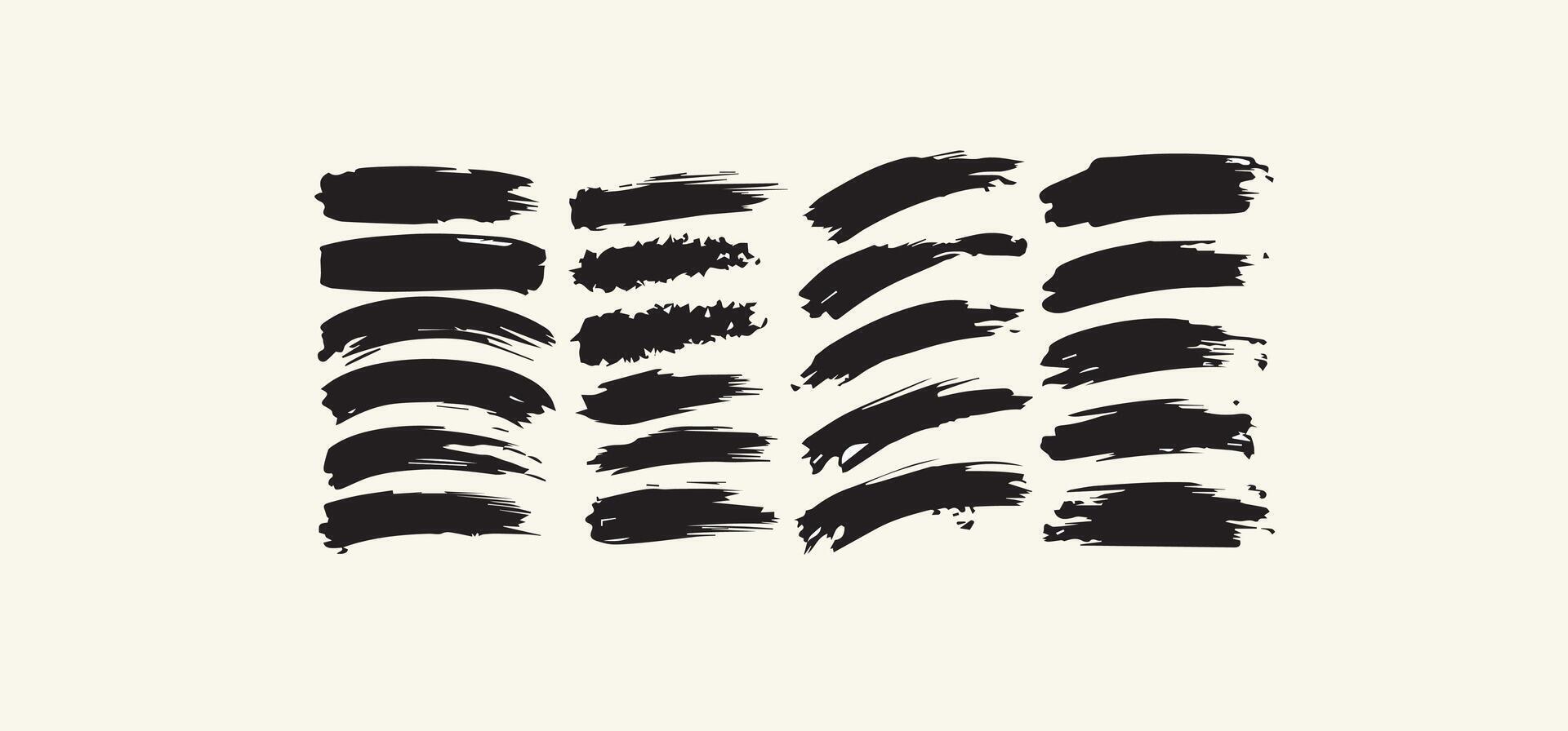 Print set of hand drawn brushes vector