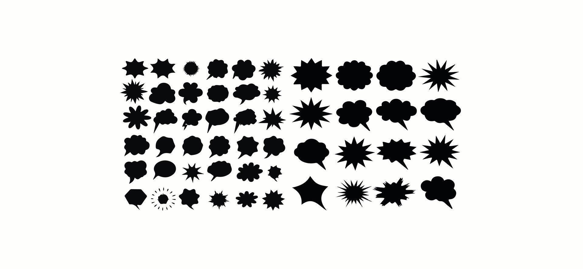 blank text bubbles for comics, banners and more. vector