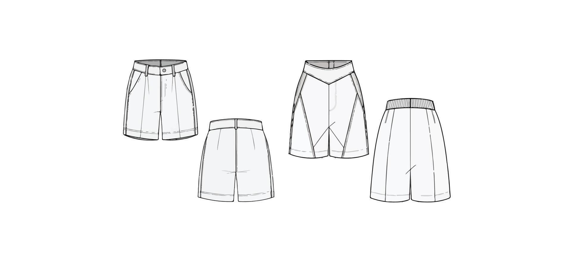 Print Board Shorts design concept vector