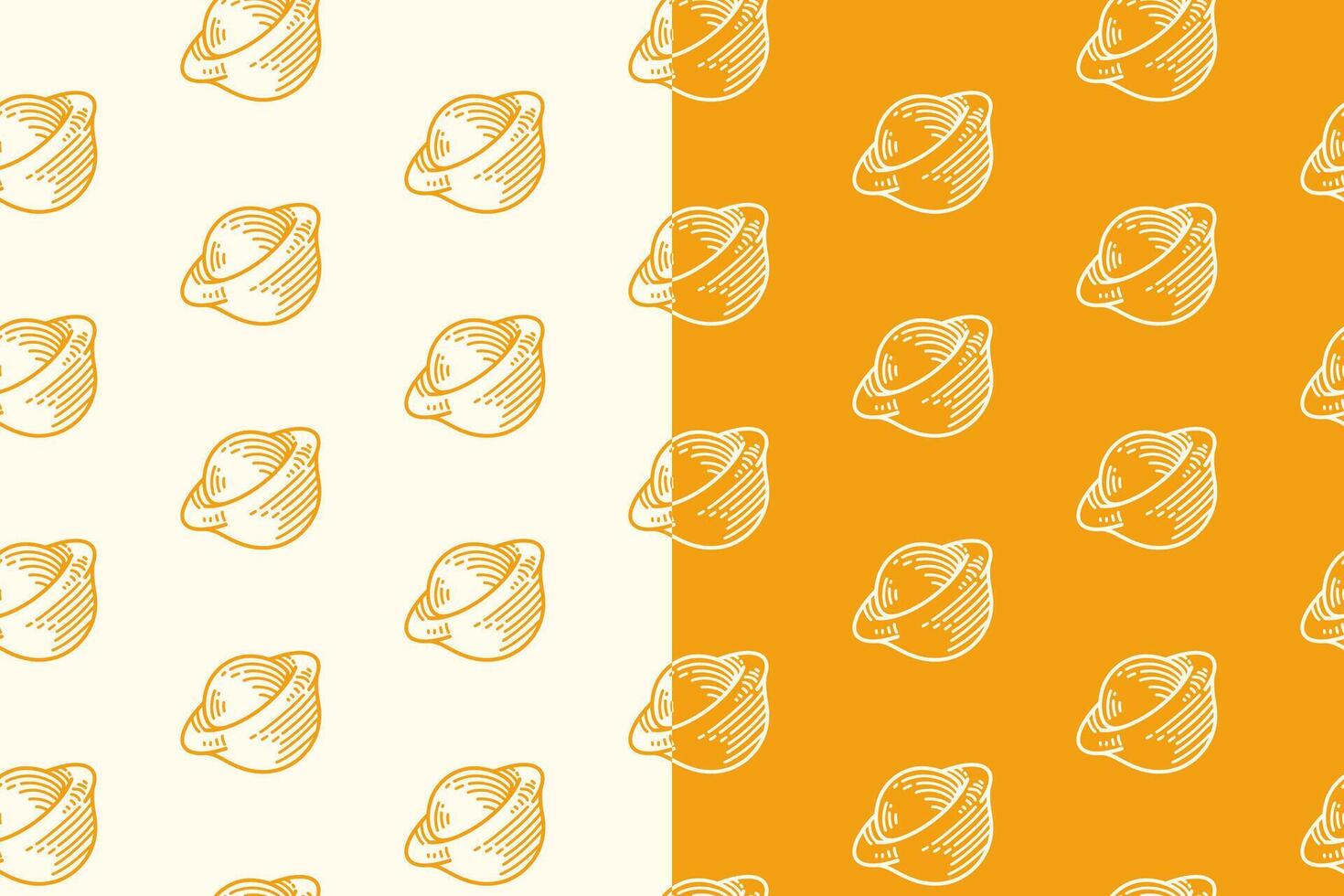 chinese yuan bao gold ingot seamless pattern on yellow background set. retro chinese gold ingot background. engraving asian yuanbao gold wallpaper. pattern background with yuan bao chinese gold. vector