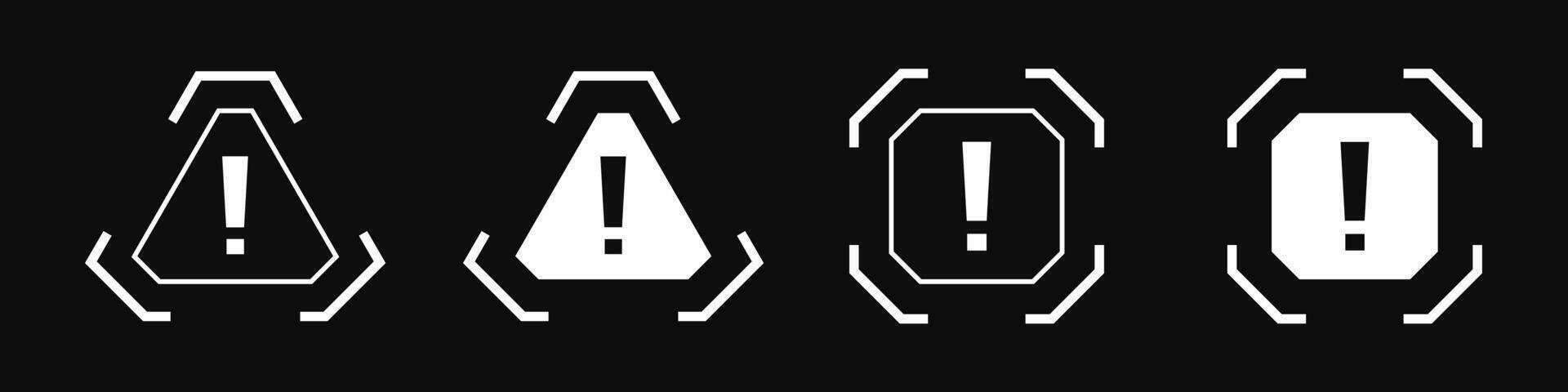 Cyberpunk HUD GUI Elements for Streetwear Themes vector