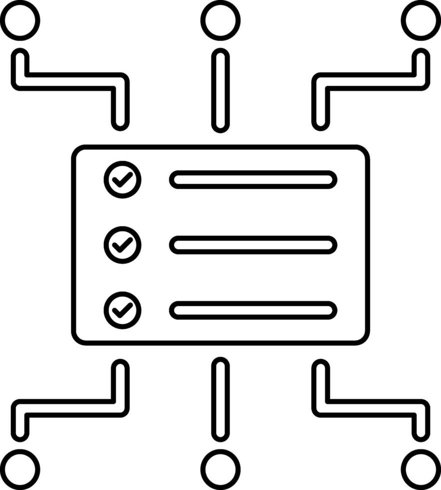 Digital Data icon. outline icon style vector