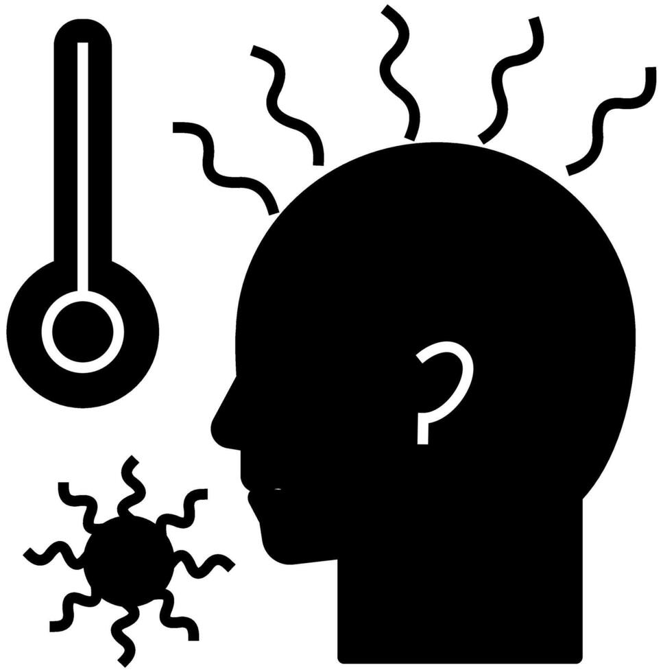 illness icon. Healthcare and medical icon. solid icon style vector